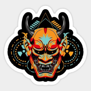 japanese oni demon Sticker